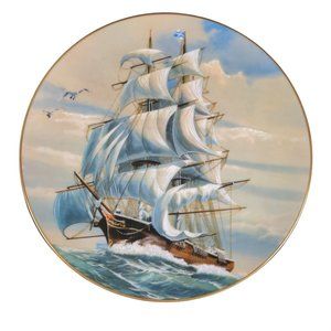 Rosenthal Danbury Mint Great American Sailing Ships Plate The Sea Witch 8.625"